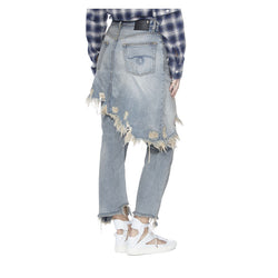 DOUBLE CLASSIC DISTRESSED JEANS - THE BOX BOUTIQUE