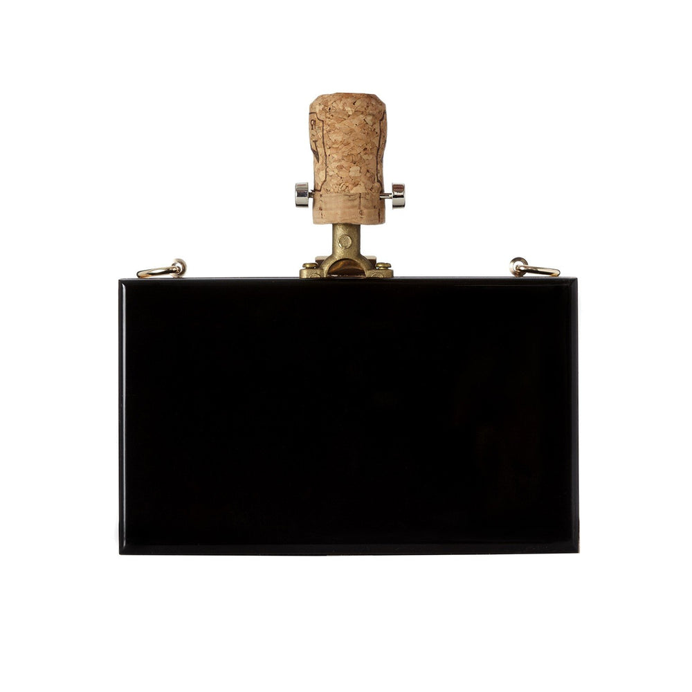 BOTTLE CLUTCH IN BLACK - THE BOX BOUTIQUE
