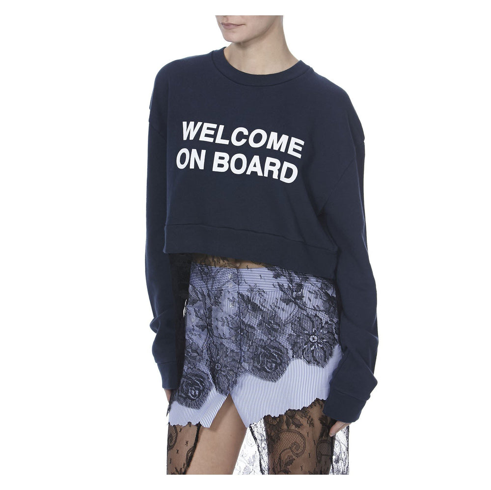 WELCOME ON BOARD SWEATSHIRT - THE BOX BOUTIQUE