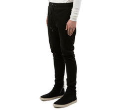 BLACK ZIP JOGGER - THE BOX BOUTIQUE