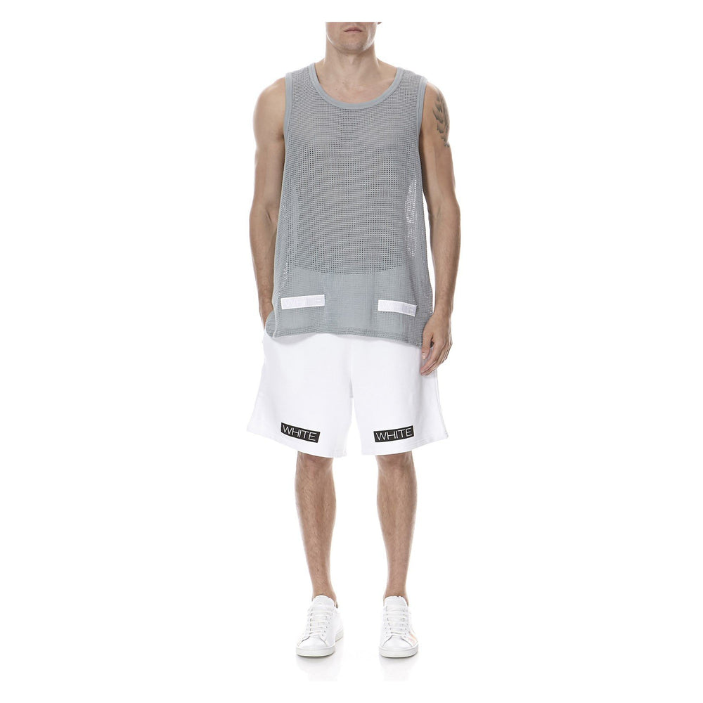 DUSTY BLUE RAW CUT EDGE TANK TOP - THE BOX BOUTIQUE