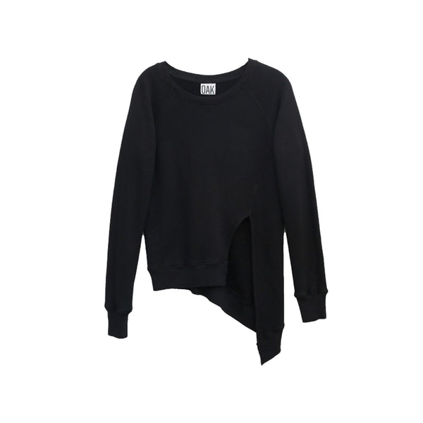 SPLIT FRONT PULLOVER - THE BOX BOUTIQUE