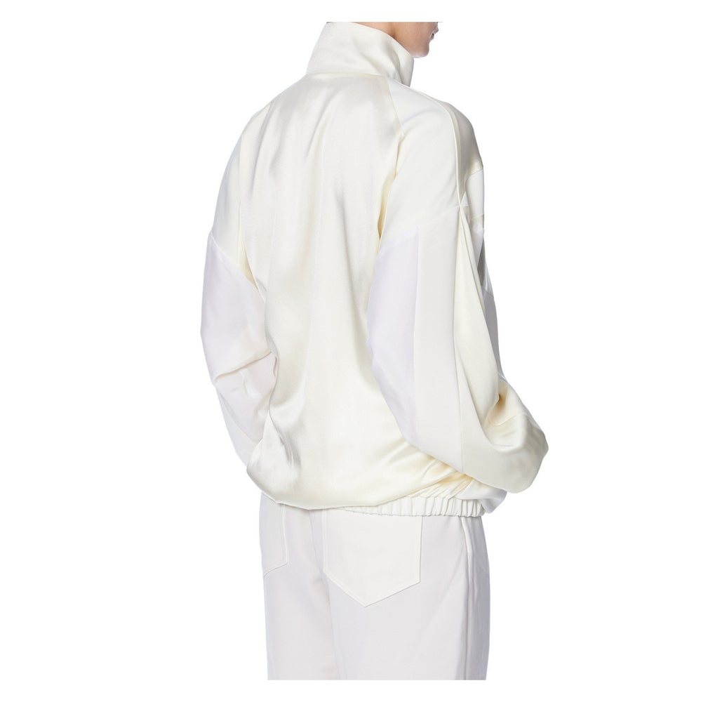 SILK WINDBREAKER BOMBER JACKET - THE BOX BOUTIQUE