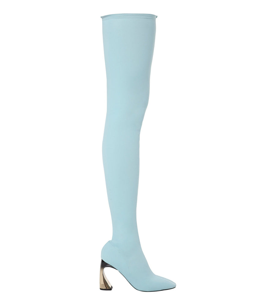 TOUJOURS LE TOUR BOOTS IN BABY BLUE - THE BOX BOUTIQUE