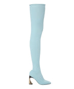 TOUJOURS LE TOUR BOOTS IN BABY BLUE - THE BOX BOUTIQUE