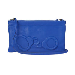 COBALT BLUE HANDCUFFS CLUTCH - THE BOX BOUTIQUE
