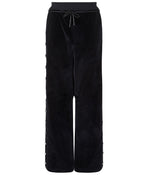 TROUSERS WITH SIDE BUTTONS IN BLACK - THE BOX BOUTIQUE