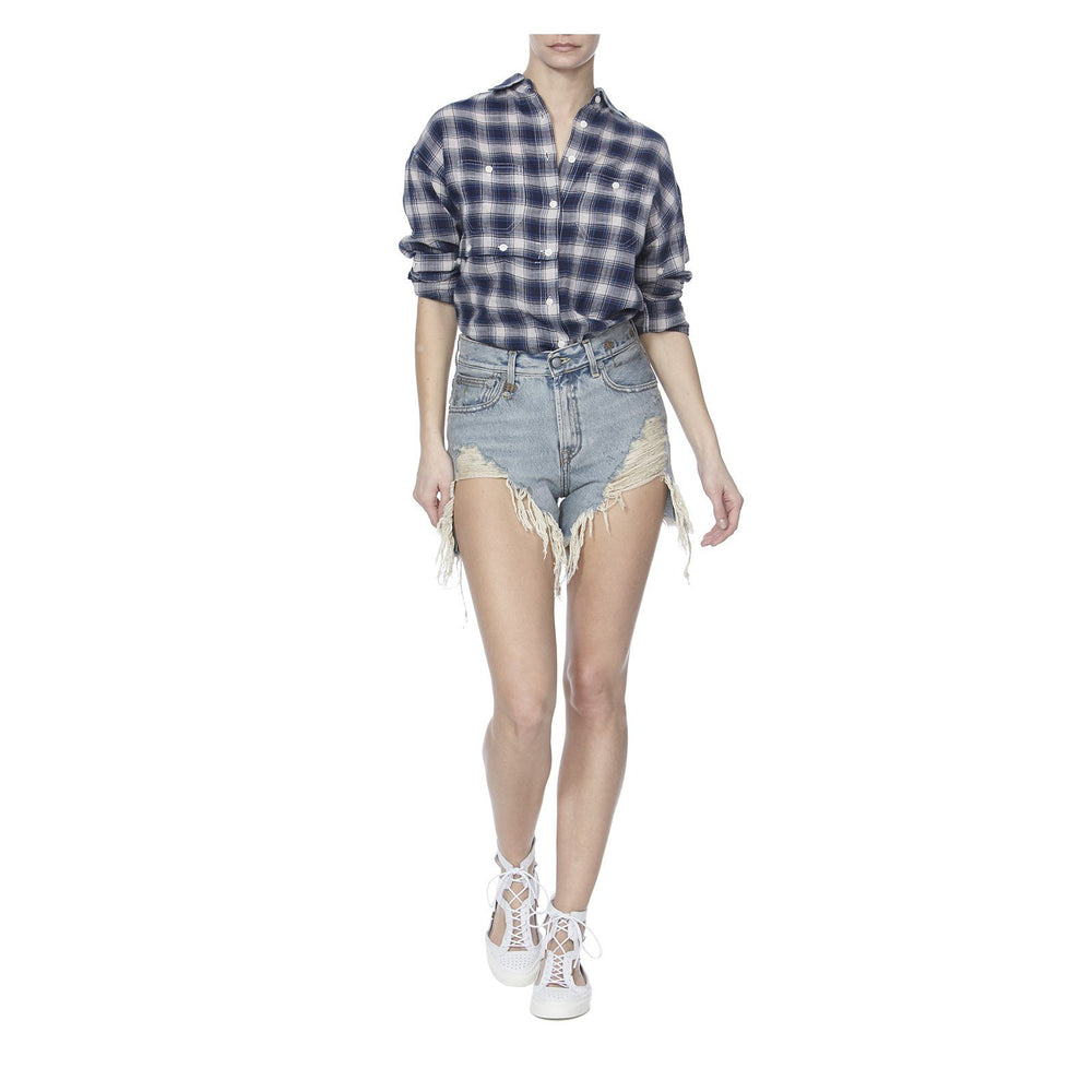 SHREDDED SLOUCHY SHORTS - THE BOX BOUTIQUE