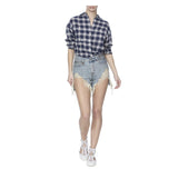 SHREDDED SLOUCHY SHORTS - THE BOX BOUTIQUE