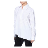 FOXY OVERSIZED SHIRT WITH LACE PANEL - THE BOX BOUTIQUE