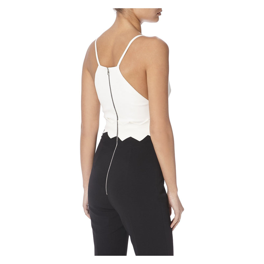 ZIG ZAG WAIST DETAIL JUMPSUIT - THE BOX BOUTIQUE