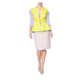 EUNICE CONTRAST SLEEVE FITTED JACKET - THE BOX BOUTIQUE