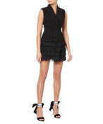 BOW DOWN BLACK VELVET SANDALS - THE BOX BOUTIQUE