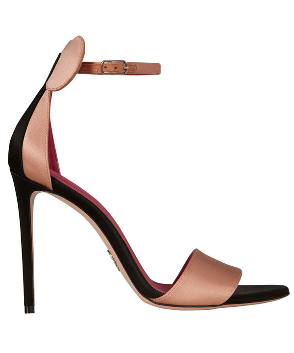 MINNIE SATIN SANDALS IN NUDE - THE BOX BOUTIQUE