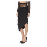 BLACK ASYMMETRIC SKIRT - THE BOX BOUTIQUE