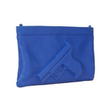 BLUE GUN CLUTCH - THE BOX BOUTIQUE