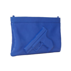 BLUE GUN CLUTCH - THE BOX BOUTIQUE