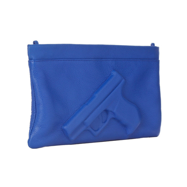 BLUE GUN CLUTCH - THE BOX BOUTIQUE