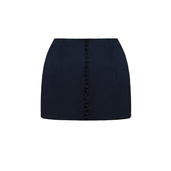 SATIN CORSET BELT IN BLUE - THE BOX BOUTIQUE