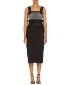 ZIP PENCIL SKIRT IN BLACK - THE BOX BOUTIQUE