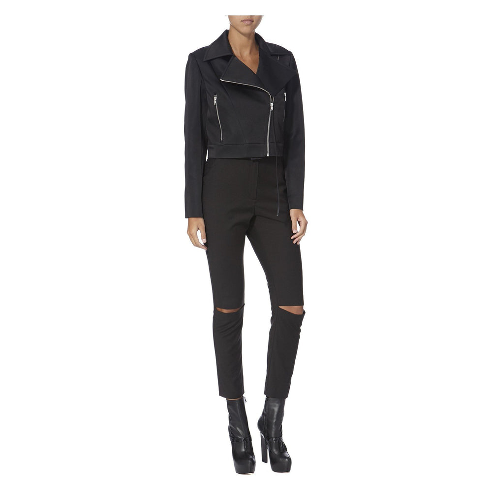 SATIN BIKER JACKET - THE BOX BOUTIQUE