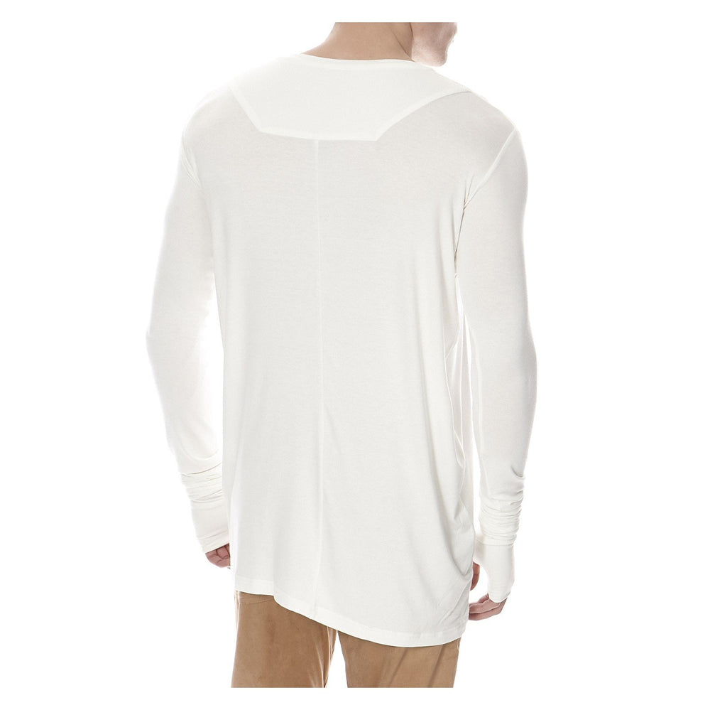 ESSENTIAL LONG SLEEVE TEE WHITE - THE BOX BOUTIQUE