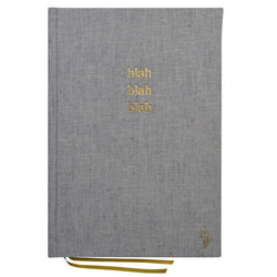 BLAH BLAH BLAH GREY NOTEBOOK - THE BOX BOUTIQUE
