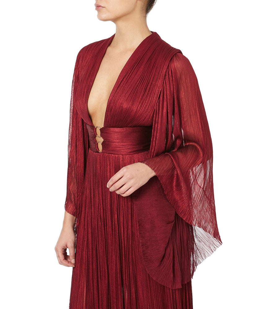 CHARLIZE PLEATED GOWN - THE BOX BOUTIQUE