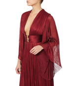 CHARLIZE PLEATED GOWN - THE BOX BOUTIQUE