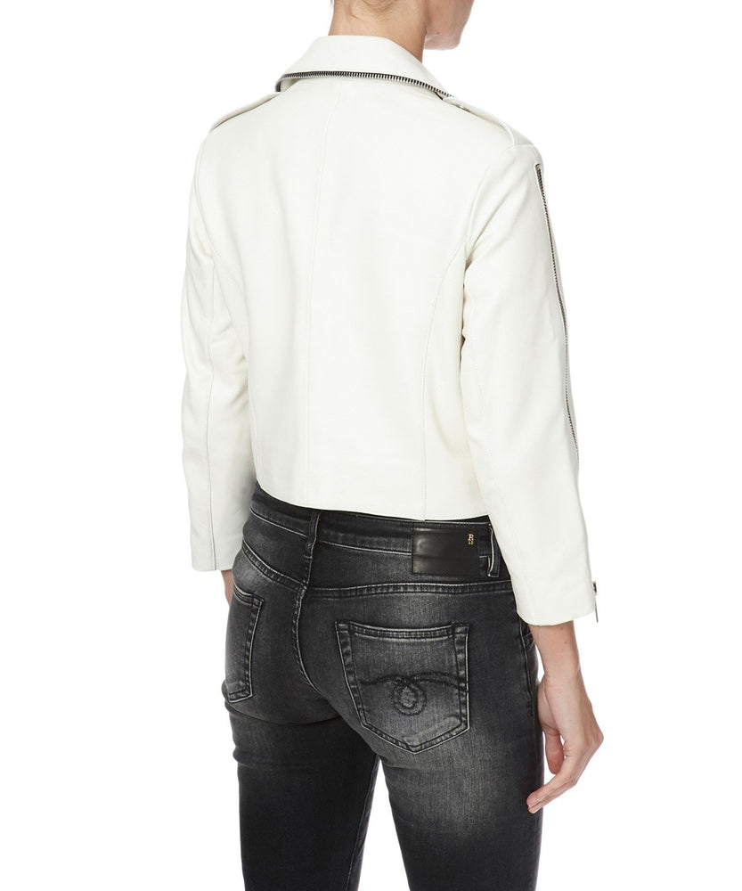 AVALON ZIP JACKET IN WHITE - THE BOX BOUTIQUE