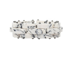 ROBOT 19 WHITE MARBLE BRACELET - THE BOX BOUTIQUE