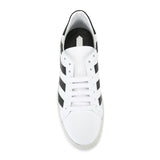 CLASSIC DIAGONAL SNEAKERS IN WHITE AND BLACK - THE BOX BOUTIQUE