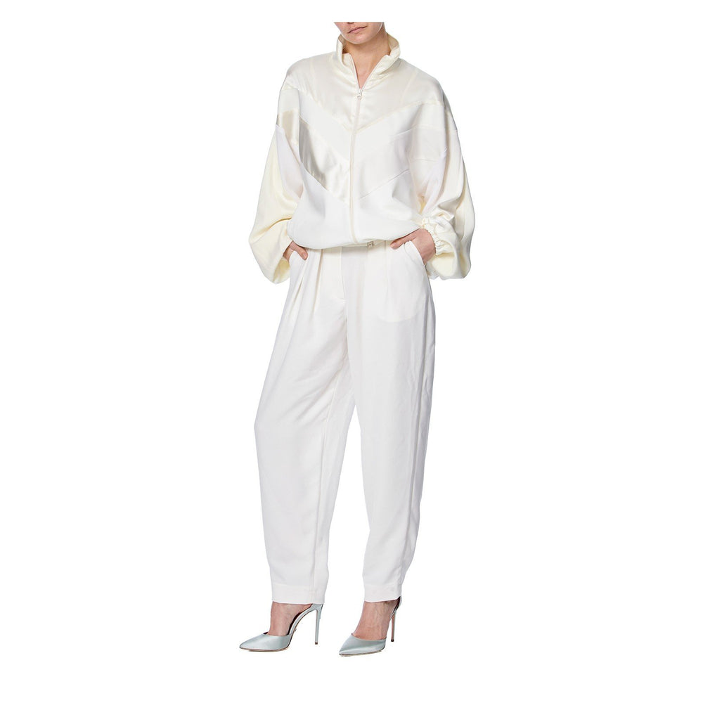 SILK WINDBREAKER BOMBER JACKET - THE BOX BOUTIQUE