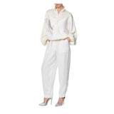 SILK WINDBREAKER BOMBER JACKET - THE BOX BOUTIQUE