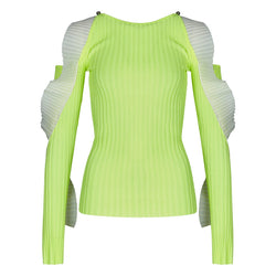 NEON JUMPER WITH RUFFLES - THE BOX BOUTIQUE