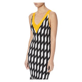 CONTRAST TRIM FIT AND FLARE KNIT DRESS - THE BOX BOUTIQUE