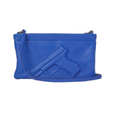 BLUE GUN CLUTCH - THE BOX BOUTIQUE