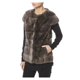 BROWN MAGNUM FUR GILET - THE BOX BOUTIQUE
