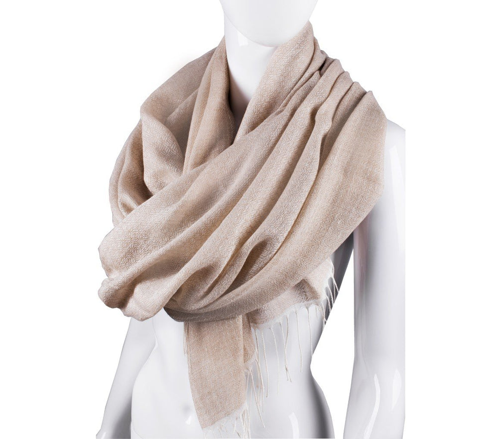 FIRA BEIGE SCARF - THE BOX BOUTIQUE