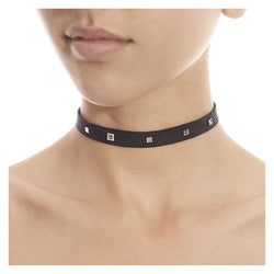 BAGUETTE DIAMOND CHOKER IN ROSE GOLD - THE BOX BOUTIQUE