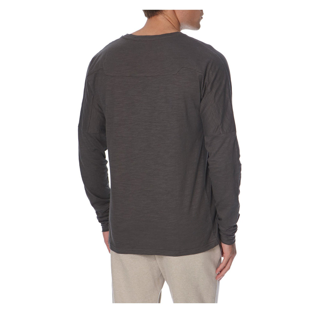 MINERAL LONG SLEEVE TEE IN CHARCOAL - THE BOX BOUTIQUE