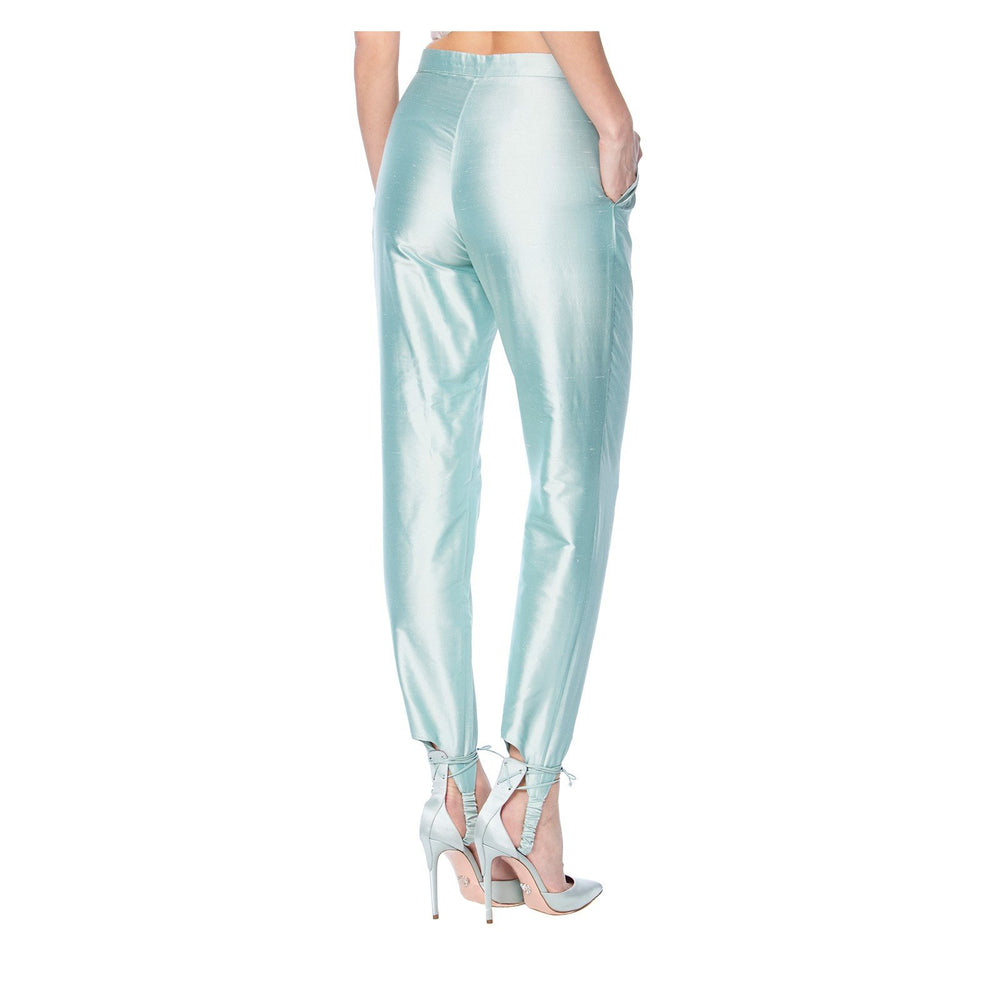EDIE STIRRUP PANT IN PALE MINT - THE BOX BOUTIQUE