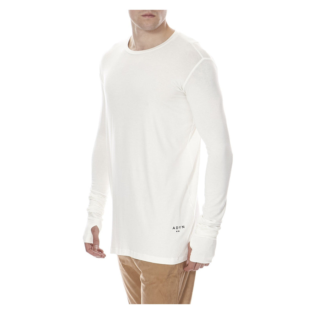 ESSENTIAL LONG SLEEVE TEE WHITE - THE BOX BOUTIQUE