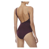 CLAIRE ONE PIECE IN PRUNE - THE BOX BOUTIQUE