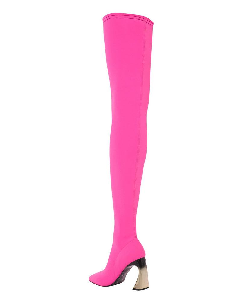 TOUJOURS LE TOUR BOOTS IN BRIGHT PINK - THE BOX BOUTIQUE