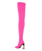 TOUJOURS LE TOUR BOOTS IN BRIGHT PINK - THE BOX BOUTIQUE