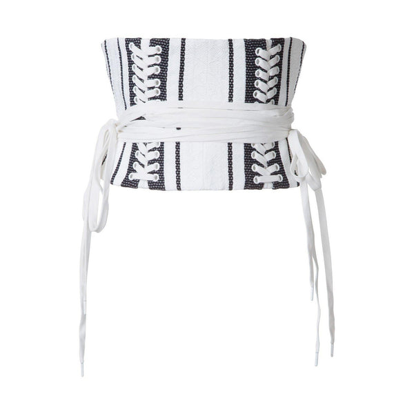 RILEY STRIPE CORSET BELT - THE BOX BOUTIQUE