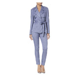 BLUE SILK TUXEDO JACKET - THE BOX BOUTIQUE