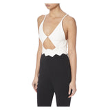 ZIG ZAG WAIST DETAIL JUMPSUIT - THE BOX BOUTIQUE