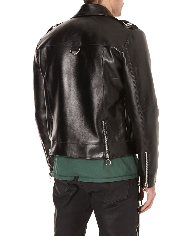 LEATHER MOTO JACKET - THE BOX BOUTIQUE